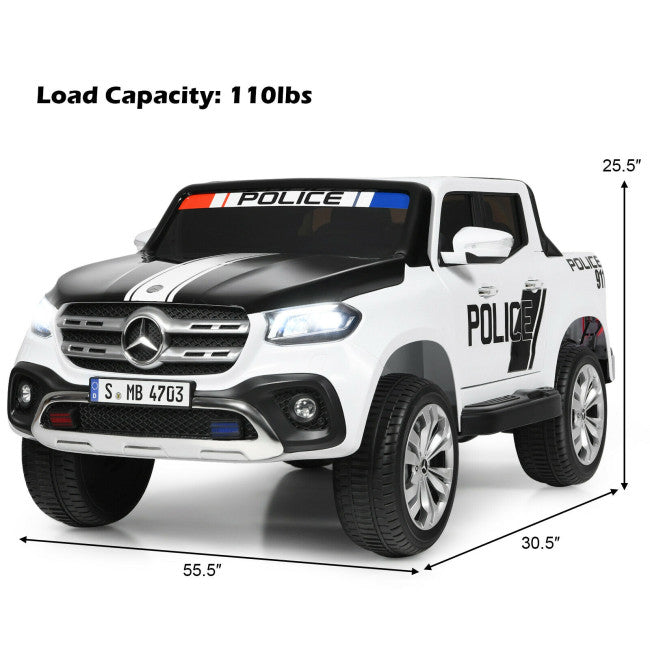 12V 2-Seater Kids Ride On Truck Licensed Mercedes Benz X Class Electric Vehicle with Remote Control