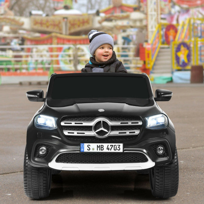 12V 2-Seater Kids Ride On Truck Licensed Mercedes Benz X Class Electric Vehicle with Remote Control-Canada Only