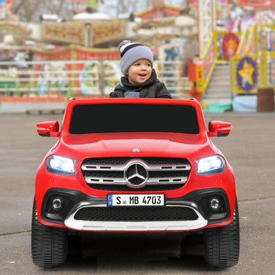 12V 2-Seater Kids Ride On Truck Licensed Mercedes Benz X Class Electric Vehicle with Remote Control