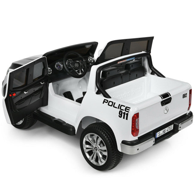 12V 2-Seater Kids Ride On Truck Licensed Mercedes Benz X Class Electric Vehicle with Remote Control-Canada Only