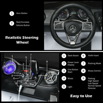 12V 2-Seater Kids Ride On Truck Licensed Mercedes Benz X Class Electric Vehicle with Remote Control