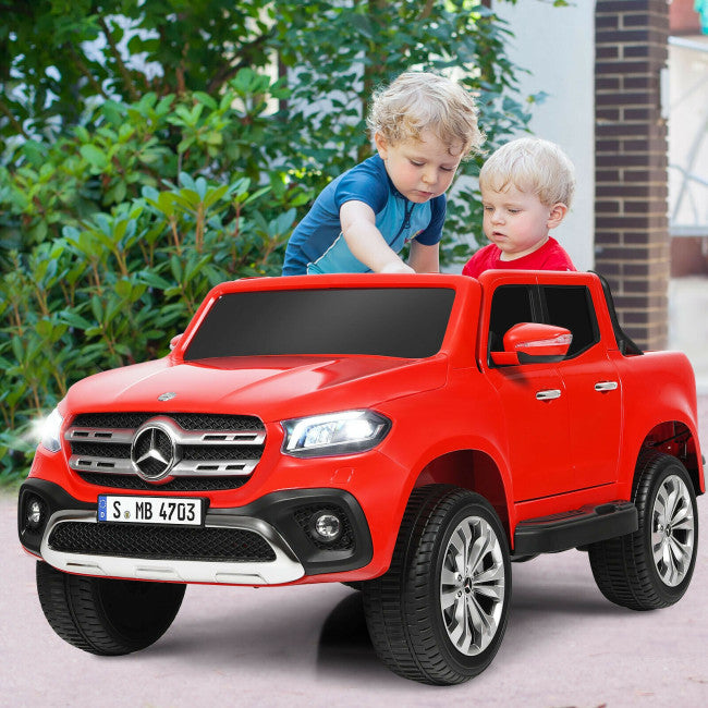 12V 2-Seater Kids Ride On Truck Licensed Mercedes Benz X Class Electric Vehicle with Remote Control