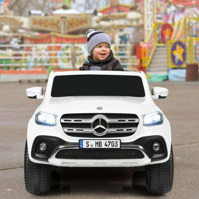 12V 2-Seater Kids Ride On Truck Licensed Mercedes Benz X Class Electric Vehicle with Remote Control-Canada Only