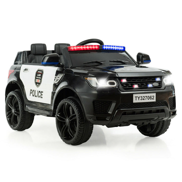 12V Electric Kids Ride On Police Car Toy Vehicles with Two Control Modes