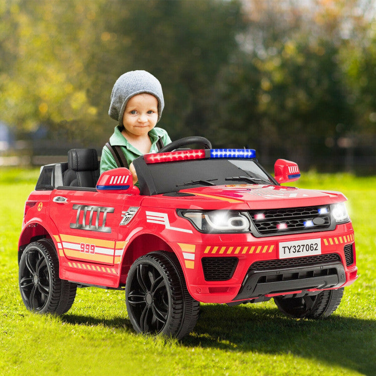 12V Electric Kids Ride On Police Car Toy Vehicles with Two Control Modes