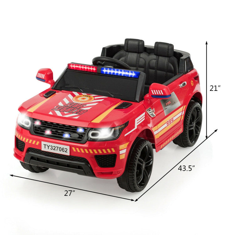 12V Electric Kids Ride On Police Car Toy Vehicles with Two Control Modes