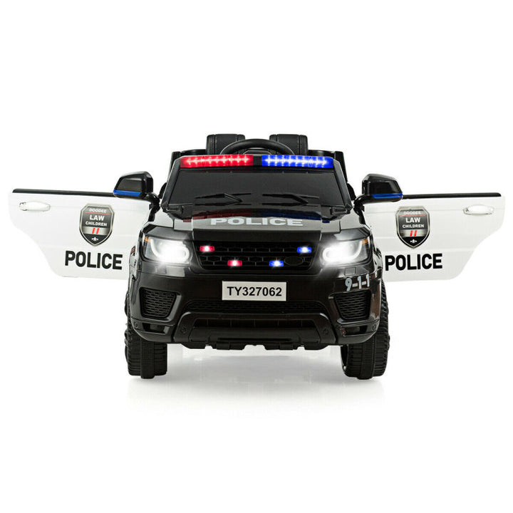 12V Electric Kids Ride On Police Car Toy Vehicles with Two Control Modes