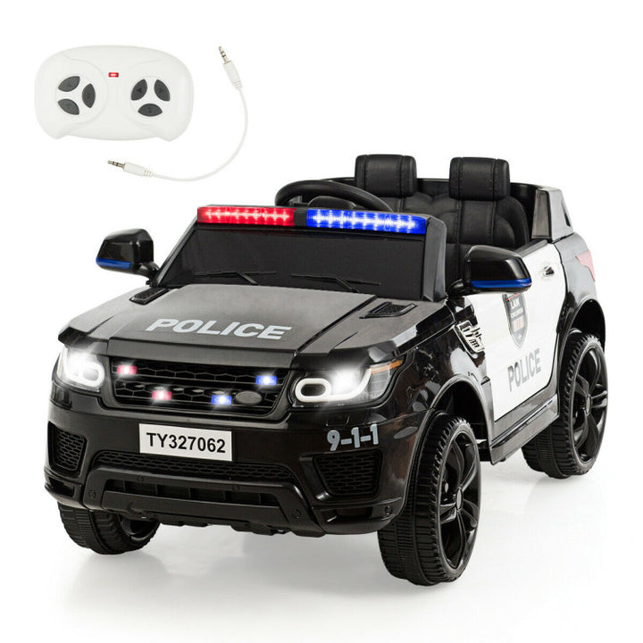 12V Electric Kids Ride On Police Car Toy Vehicles with Two Control Modes