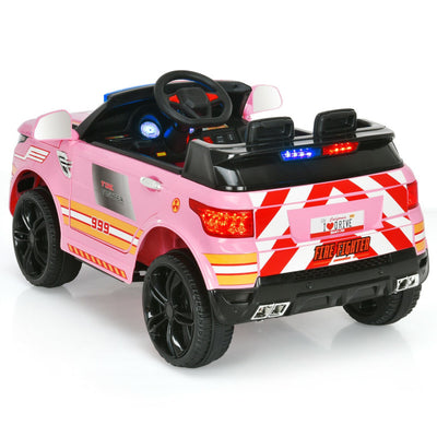 12V Electric Kids Ride On Police Car Toy Vehicles with Two Control Modes