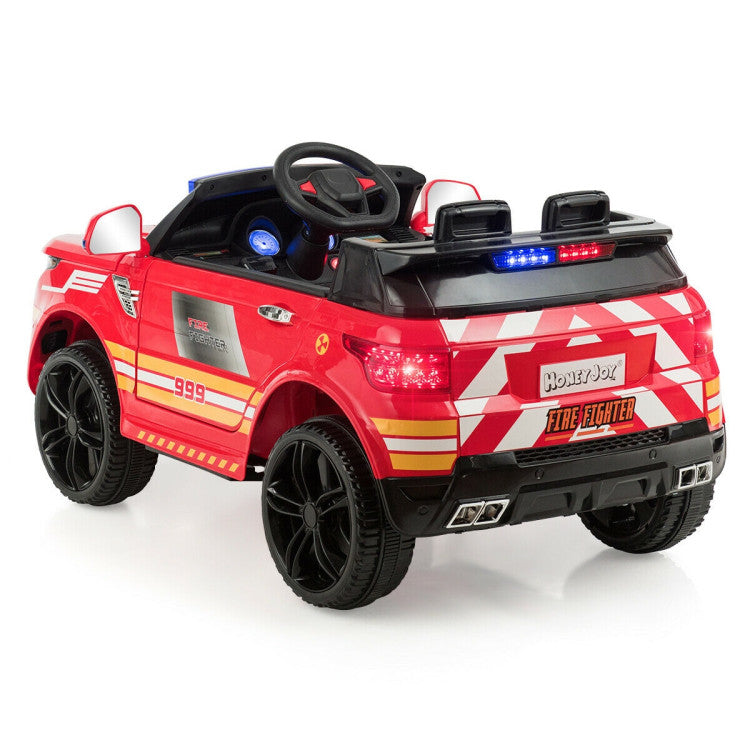 12V Electric Kids Ride On Police Car Toy Vehicles with Two Control Modes