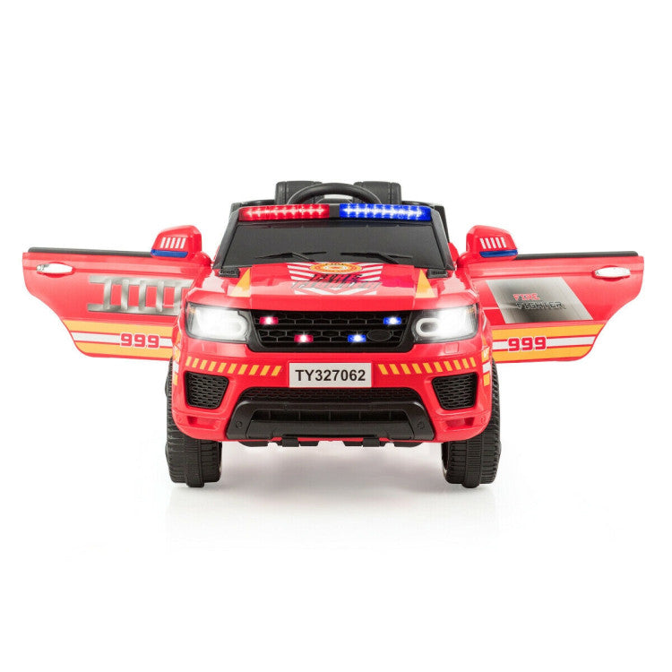 12V Electric Kids Ride On Police Car Toy Vehicles with Two Control Modes