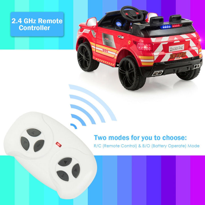 12V Electric Kids Ride On Police Car Toy Vehicles with Two Control Modes