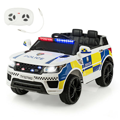 12V Electric Kids Ride On Police Car Toy Vehicles with Two Control Modes