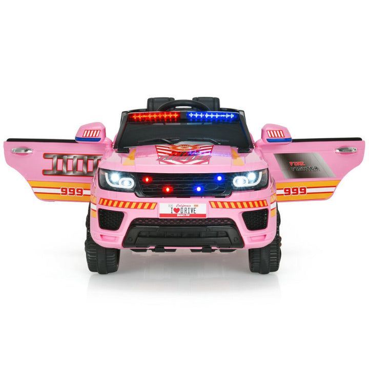12V Electric Kids Ride On Police Car Toy Vehicles with Two Control Modes