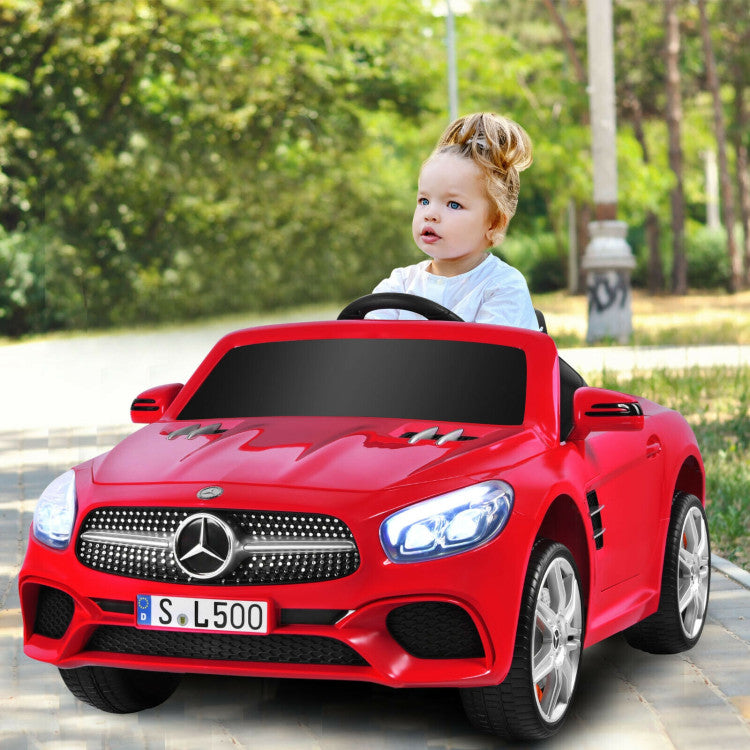 12V Licensed Mercedes-Benz SL500 Battery Powered Vehicle Electric Car with Remote Control and LED Lights