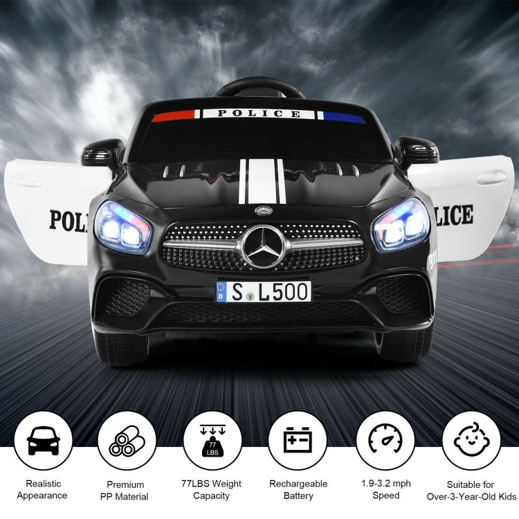 12V Licensed Mercedes-Benz SL500 Battery Powered Vehicle Electric Car with Remote Control and LED Lights