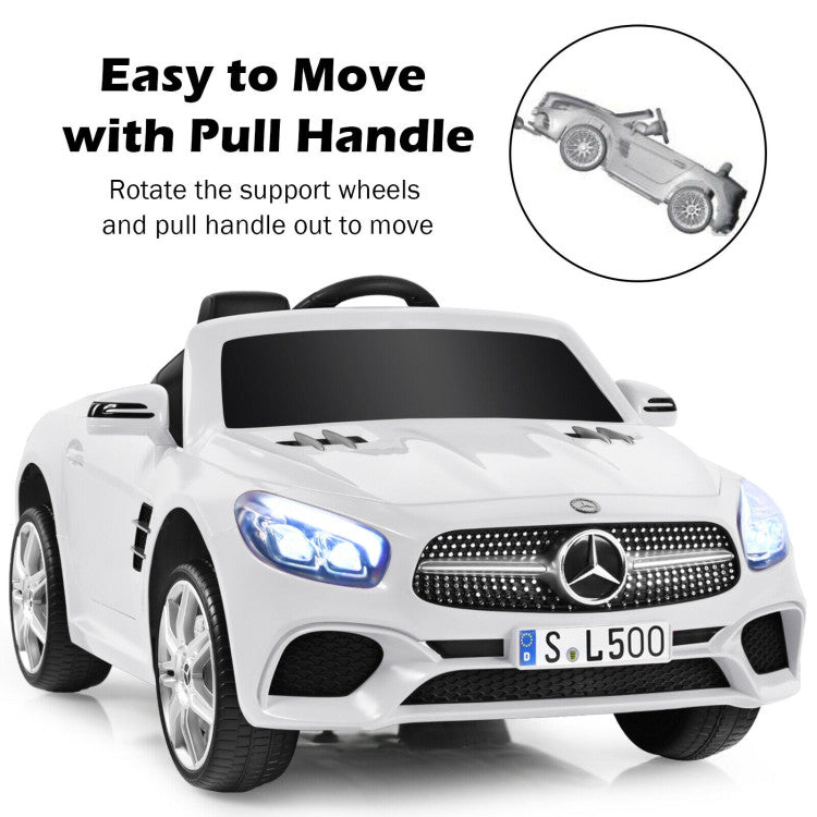 12V Licensed Mercedes-Benz SL500 Battery Powered Vehicle Electric Car with Remote Control and LED Lights