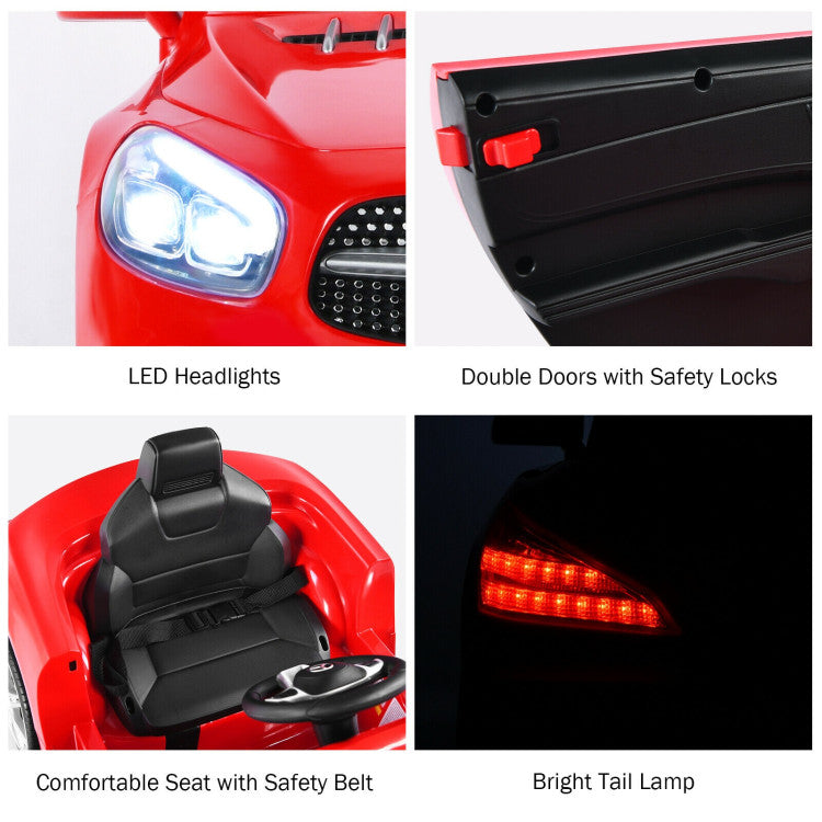 12V Licensed Mercedes-Benz SL500 Battery Powered Vehicle Electric Car with Remote Control and LED Lights