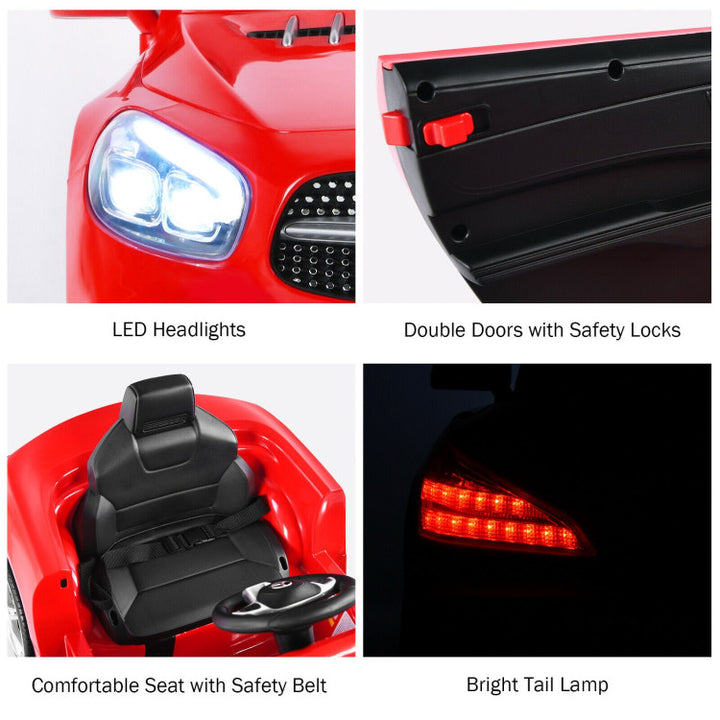 12V Licensed Mercedes-Benz SL500 Battery Powered Vehicle Electric Car with Remote Control and LED Lights