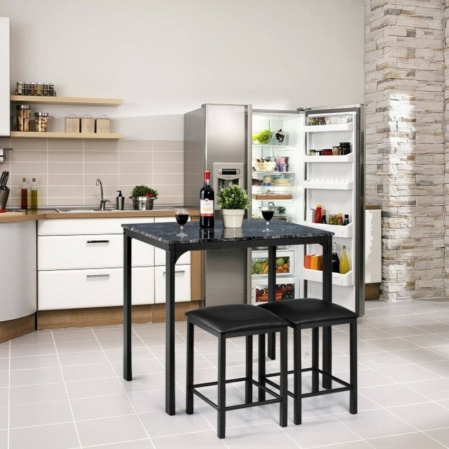 3 Pcs Apartment Small Dining Table Set