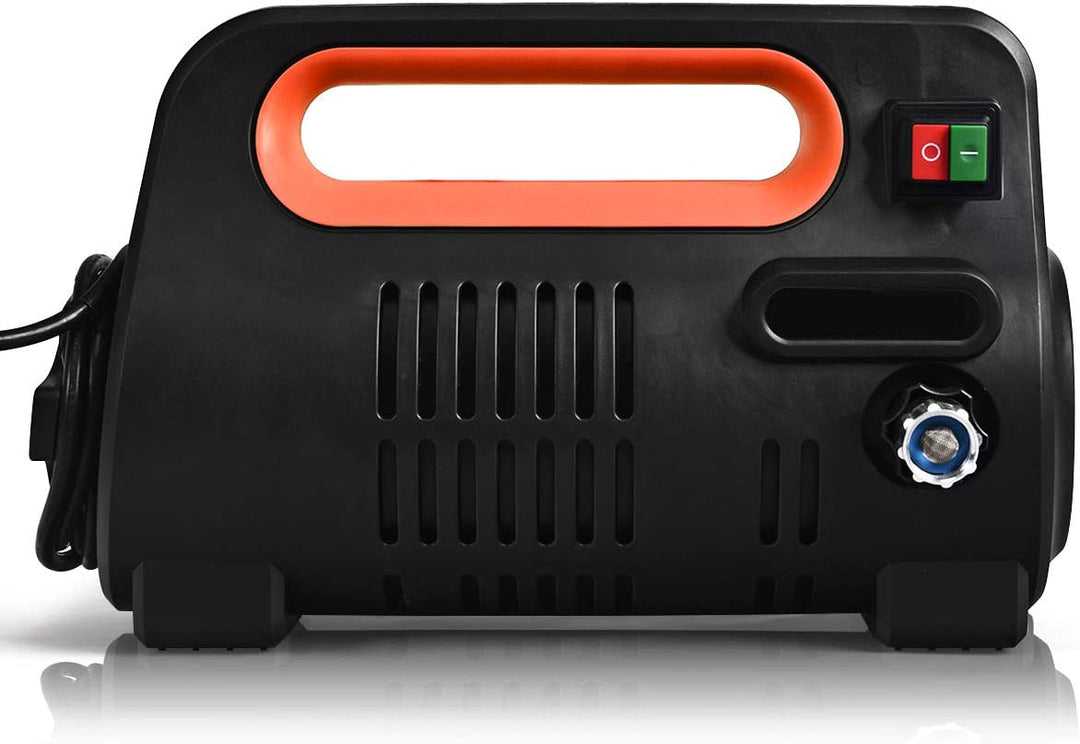 1800PSI Compact Pressure Washer 1.96GPM 1500W Portable High Power Car Cleaning Machine with Adjustable Nozzle and Spray Gun