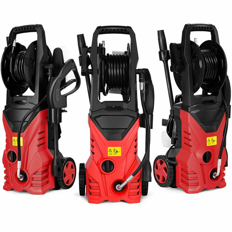 1800W Electric Pressure Washer 2030PSI High-Pressure Washer Cleaner Machine with Adjustable Spray Wand