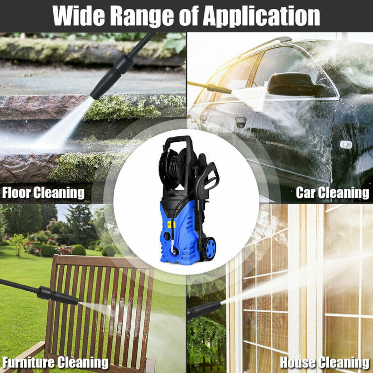 1800W Electric Pressure Washer 2030PSI High-Pressure Washer Cleaner Machine with Adjustable Spray Wand