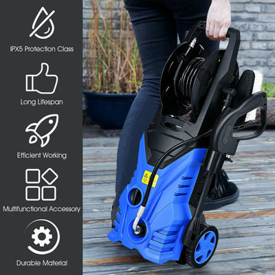 1800W Electric Pressure Washer 2030PSI High-Pressure Washer Cleaner Machine with Adjustable Spray Wand