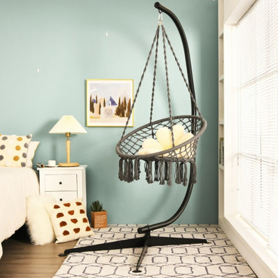 C Shape Steel Hammock Hanging Chair