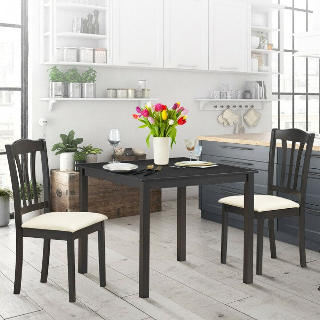 3 Pces Apartment Kitchen Dining Table Set