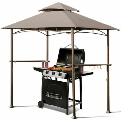 8 x 5 FT Outdoor Grill Gazebo with Canopy