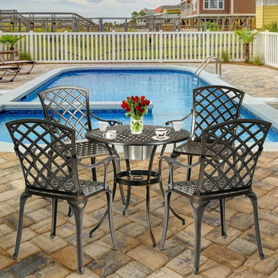 Outdoor Patio Bistro Chairs (Set of 2)