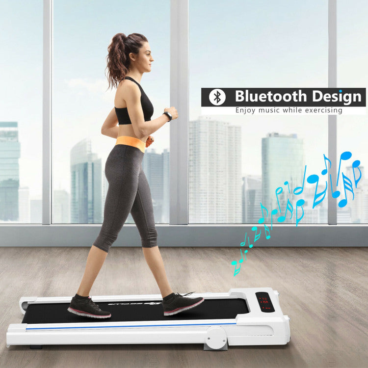 2.25 HP 3-in-1 Electric Folding Treadmill Running Machine with Large Desk and LCD Display
