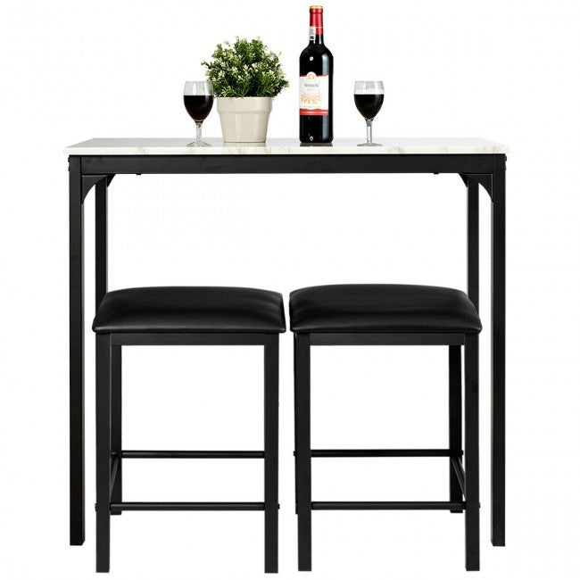 3 Pcs Apartment Small Dining Table Set