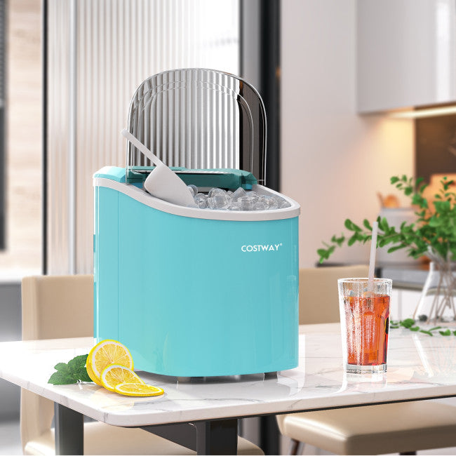 27 LBS/24H Countertop Ice Cube Maker Portable Ice Machine with Self-Cleaning Function