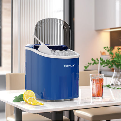 27 LBS/24H Countertop Ice Cube Maker Portable Ice Machine with Self-Cleaning Function