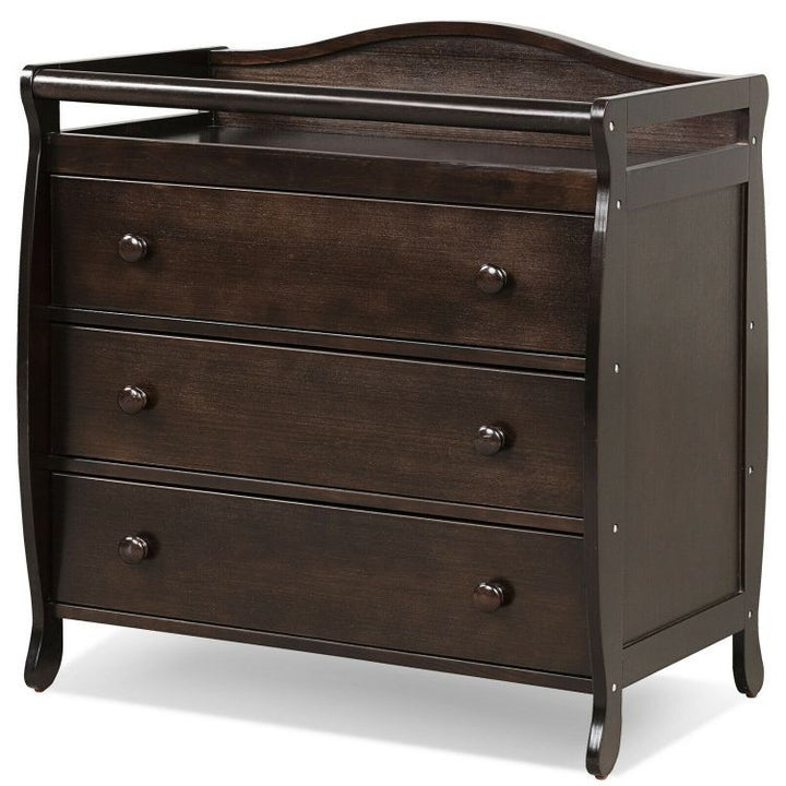 2 In 1 Baby Changer Dresser 3-Drawer Infant Diaper Changing Table with Safety Belt for Nursery
