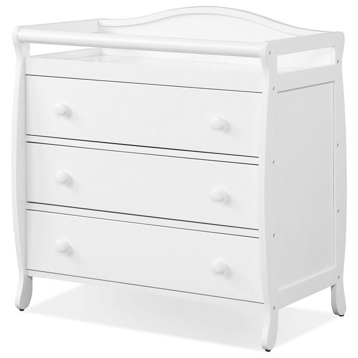 2 In 1 Baby Changer Dresser 3-Drawer Infant Diaper Changing Table with Safety Belt for Nursery