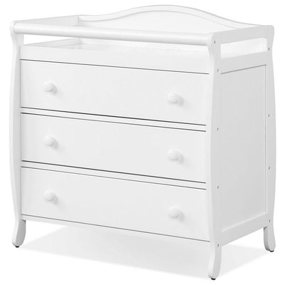 2 In 1 Baby Changer Dresser 3-Drawer Infant Diaper Changing Table with Safety Belt for Nursery