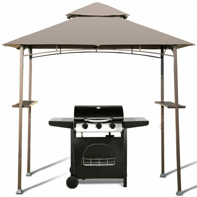 8 x 5 FT Outdoor Grill Gazebo with Canopy