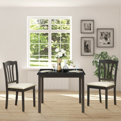 3 Pces Apartment Kitchen Dining Table Set