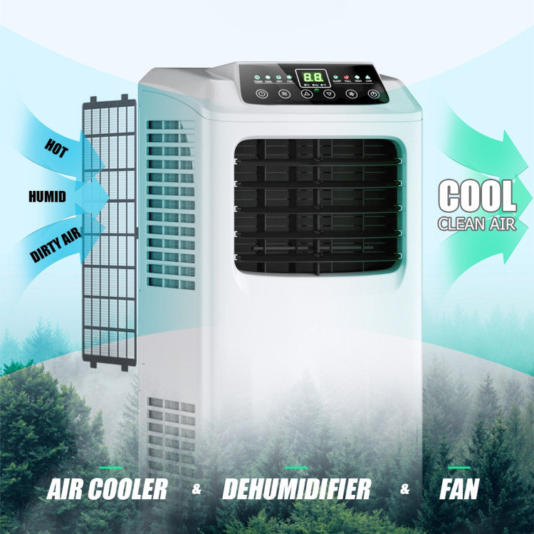 3-In-1 Multifunctional Air Cooler 8000BTU Portable Air Conditioner with Remote Control