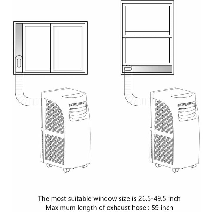 3-In-1 Multifunctional Air Cooler 8000BTU Portable Air Conditioner with Remote Control
