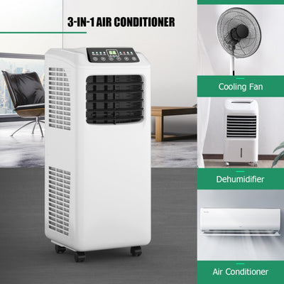 3-In-1 Multifunctional Air Cooler 8000BTU Portable Air Conditioner with Remote Control
