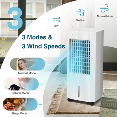 3-in-1 Evaporative Air Cooler Portable Air Conditioner Humidifier with 3 Modes and Remote Control