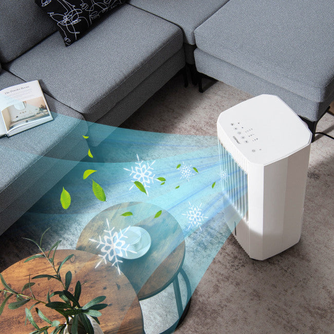 3-in-1 Evaporative Air Cooler Portable Air Conditioner Humidifier with 3 Modes and Remote Control