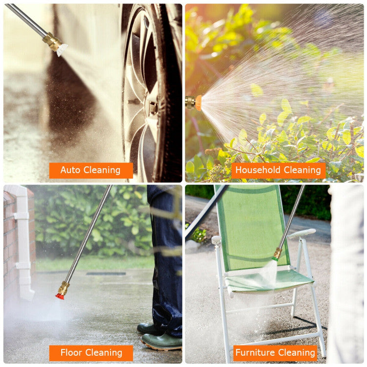 3500PSI Electric Pressure Washer 2.6GPM 1800W Portable High Power Washer Machine with 4 Nozzles