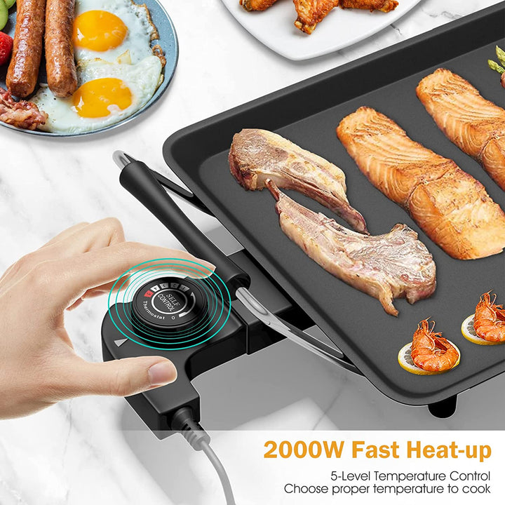 バーベキュー・調理用品 Chef's Design Giant Reversible Griddle Amazon.com: Reversible Pre-seasoned Cast Iron Griddle for