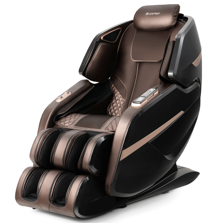 3D Double SL-Track Full Body Electric Massage Chair Zero Gravity Massage Recliner Chair with 8 Auto Massage Modes and Bluetooth Speaker