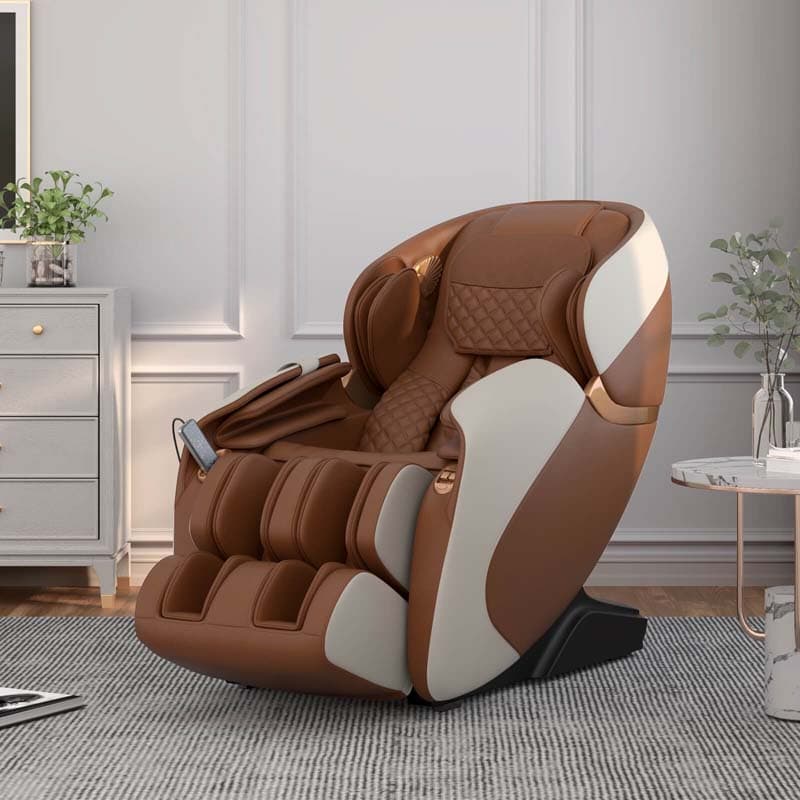 3D Full Body Shiatsu Massage Chair with AI Voice Control SL Track Zero Gravity Massage Recliner-Canada Only